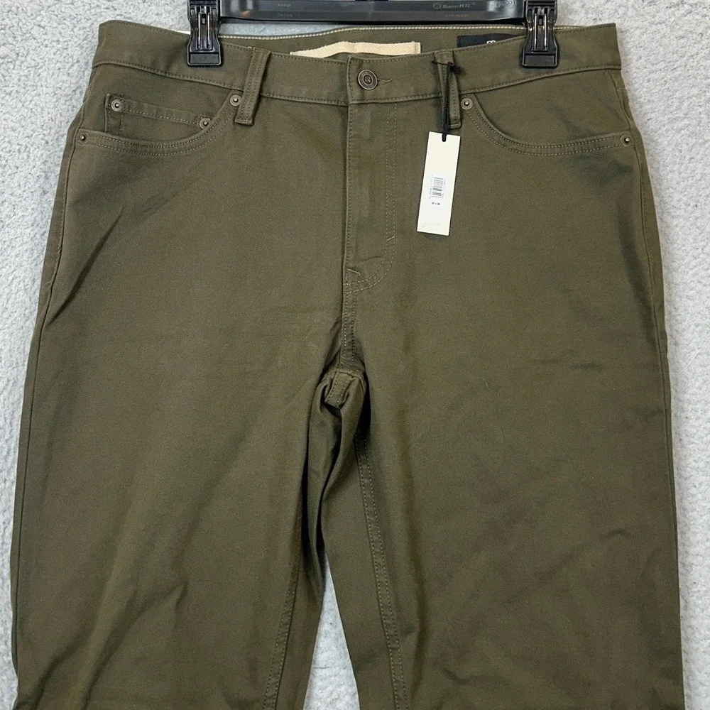 NEW Banana Republic Pants Mens 32X30 Athletic Fit Traveler Olive Green 5-Pocket